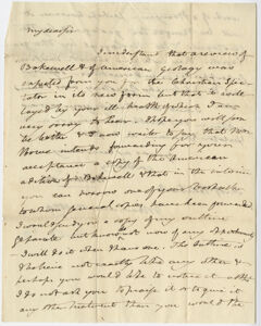 Thumbnail for Benjamin Silliman letter to Edward Hitchcock, 1829 March 12 - Image 1