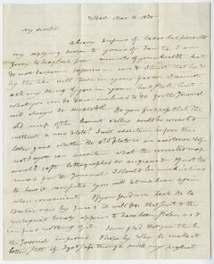Thumbnail for Benjamin Silliman letter to Edward Hitchcock, 1830 March 11 - Image 1