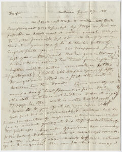 Thumbnail for Benjamin Silliman letter to Edward Hitchcock, 1831 June 27 - Image 1