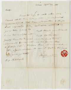 Thumbnail for Benjamin Silliman letter to Edward Hitchcock, 1831 September 27 - Image 1