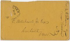 Thumbnail for Benjamin Silliman envelope to Edward Hitchcock, Jr.