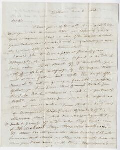 Thumbnail for Benjamin Silliman letter to Edward Hitchcock, 1833 June 6 - Image 1