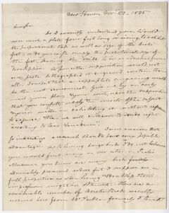 Thumbnail for Benjamin Silliman letter to Edward Hitchcock, 1835 November 23 - Image 1