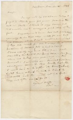Thumbnail for Benjamin Silliman letter to Edward Hitchcock, 1835 December 25 - Image 1