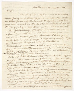 Thumbnail for Benjamin Silliman letter to Edward Hitchcock, 1835 January 9 - Image 1