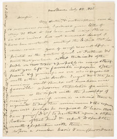 Thumbnail for Benjamin Silliman letter to Edward Hitchcock, 1835 July 22 - Image 1