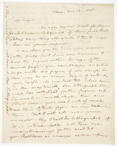 Thumbnail for Benjamin Silliman letter to Edward Hitchcock, 1835 November 13 - Image 1