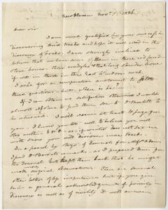 Thumbnail for Benjamin Silliman letter to Edward Hitchcock, 1836 November 1 - Image 1