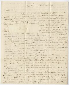 Thumbnail for Benjamin Silliman letter to Edward Hitchcock, 1836 December 20 - Image 1