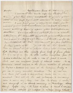 Thumbnail for Benjamin Silliman letter to Edward Hitchcock, 1841 June 15 - Image 1