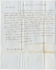 Thumbnail for Benjamin Silliman letter to Edward Hitchcock, 1843 November 16 - Image 1
