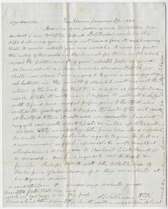 Thumbnail for Benjamin Silliman and Benjamin Silliman, Jr. letter to Edward Hitchcock, 1844 January 29 - Image 1