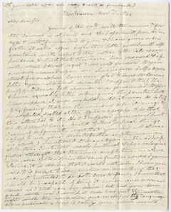 Thumbnail for Benjamin Silliman letter to Edward Hitchcock, 1844 November 1 - Image 1