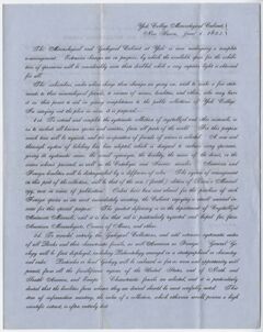 Thumbnail for Benjamin Silliman, Jr. letter to Edward Hitchcock, 1854 June 26 - Image 1