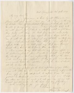 Thumbnail for Henry J. Van-Lennep letter to Edward Hitchcock, 1839 October 17 - Image 1