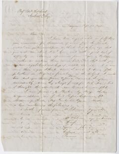 Thumbnail for Henry J. Van-Lennep letter to Edward Hitchcock, 1842 September 23 - Image 1