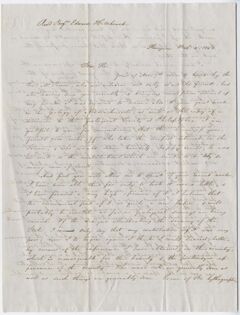 Thumbnail for Henry J. Van-Lennep letter to Edward Hitchcock, 1843 February 2 - Image 1
