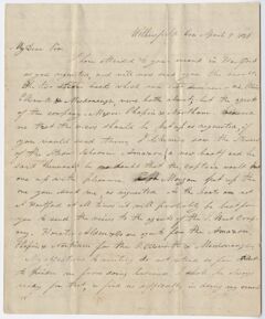 Thumbnail for George White letter to Edward Hitchcock, 1829 April 9 - Image 1