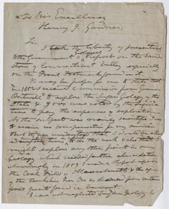 Thumbnail for Edward Hitchcock letter to Governor Henry Gardner - Image 1