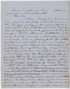 Thumbnail for Edward Hitchcock letter to Governor Henry Gardner - Image 1