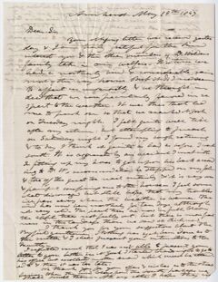 Thumbnail for Edward Hitchcock letter to Ebenezer Hale, 1847 May 19 - Image 1