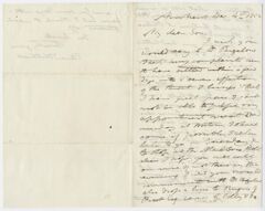 Thumbnail for Edward Hitchcock letter to Edward Hitchcock, Jr., 1852 December 4 - Image 1