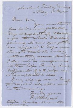 Thumbnail for Edward Hitchcock letter to Edward Hitchcock, Jr., 1855 May 11