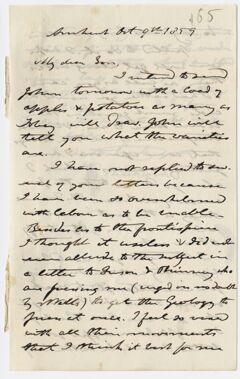 Thumbnail for Edward Hitchcock letter to Edward Hitchcock, Jr., 1859 October 9 - Image 1