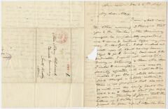 Thumbnail for Edward Hitchcock letter to Mary Hitchcock, 1841 December 26 - Image 1