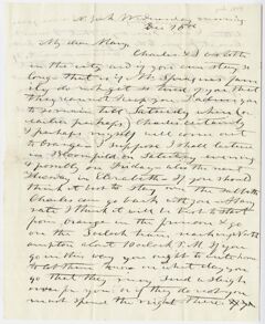 Thumbnail for Edward Hitchcock letter to Mary Hitchcock, 1844 December 16 - Image 1