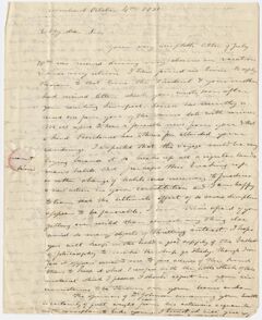Thumbnail for Edward Hitchcock letter to Sylvester Hovey, 1831 October 4 - Image 1