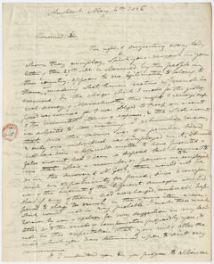 Thumbnail for Edward Hitchcock letter to Governor William L. Marcy, 1836 May 4 - Image 1
