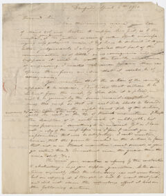 Thumbnail for Edward Hitchcock letter to Benjamin Silliman, 1818 April 6 - Image 1