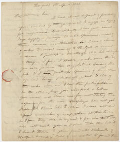 Thumbnail for Edward Hitchcock letter to Benjamin Silliman, 1821 April 9 - Image 1
