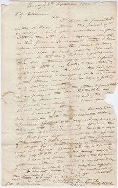 Thumbnail for Edward Hitchcock letter to Benjamin Silliman, 1822 September 28 - Image 1