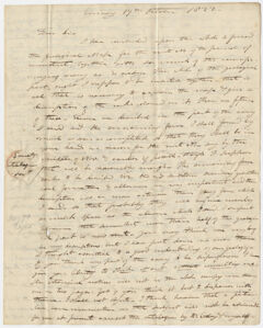 Thumbnail for Edward Hitchcock letter to Benjamin Silliman, 1822 October 17 - Image 1