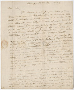 Thumbnail for Edward Hitchcock letter to Benjamin Silliman, 1824 December 13 - Image 1
