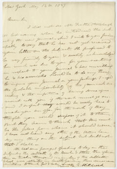 Thumbnail for Edward Hitchcock letter to Benjamin Silliman, 1829 May 12 - Image 1