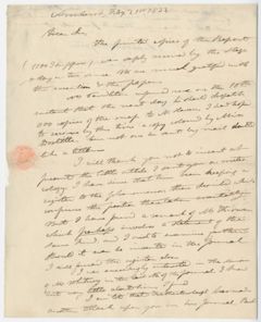 Thumbnail for Edward Hitchcock letter to Benjamin Silliman, 1832 February 21 - Image 1