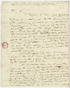 Thumbnail for Edward Hitchcock letter to Benjamin Silliman, 1832 May 4 - Image 1