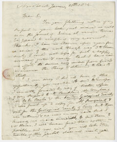 Thumbnail for Edward Hitchcock letter to Benjamin Silliman, 1834 January 10 - Image 1