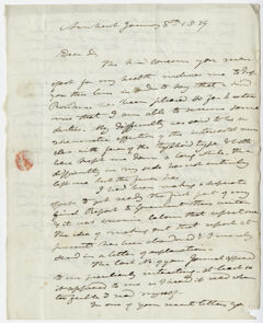 Thumbnail for Edward Hitchcock letter to Benjamin Silliman, 1839 January 8 - Image 1