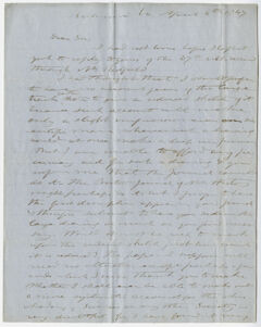 Thumbnail for Edward Hitchcock letter to Benjamin Silliman, Jr., 1847 April 5 - Image 1