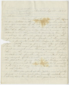 Thumbnail for Edward Hitchcock letter to the Smith family, 1856 September 20 - Image 1