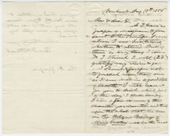 Thumbnail for Edward Hitchcock letter to William B. Sprague, 1856 August 18 - Image 1