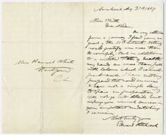 Thumbnail for Edward Hitchcock letter to Hannah White, 1857 August 31