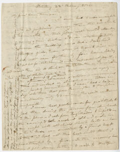 Thumbnail for Edward Hitchcock letter to Orra White, 1821 February 22 - Image 1