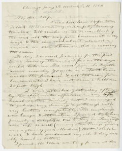 Thumbnail for Edward Hitchcock letter to Orra White Hitchcock, 1856 January 2 - Image 1