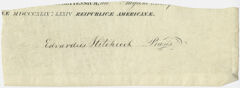 Thumbnail for Edward Hitchcock signature, 1849