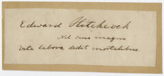 Thumbnail for Edward Hitchcock signature